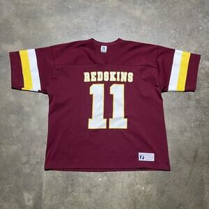 Vintage 80s Washington Redskins Red Logo 7 Football Jersey